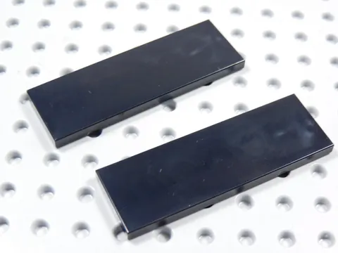 LEGO Lot of 2 Black 2x6 Smooth Tiles Plates BH