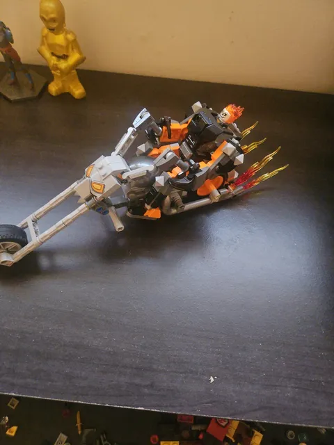 Lego Marvel Ghost Rider Mech Bike, Complete, Ships Assembled