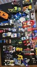 LEGO Vehicles & Police Station Bulk Lot with Minifigures - 7 lbs As Is