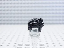 LEGO Black Short Hair w/ Spiked Front Minifig BG
