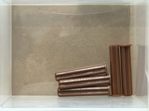 LEGO Parts - Reddish Brown Technic, Axle 3L with Stop - No 24316 - QTY 5