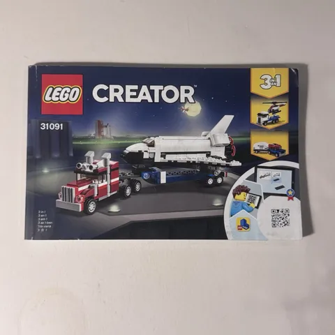 LEGO Creator #31091 Shuttle Transporter 3-in-1 INSTRUCTIONS ONLY