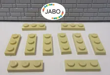 (J7/3/10) LEGO 10 x 3623 Flat Plate 1x3 tan