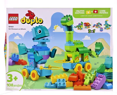 Lego: Duplo - 3 In 1 Dinosaur In Wheels (10451)