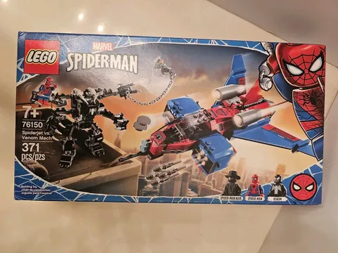 Lego 76150 MARVEL SPIDERMAN SPIDERJET VS. VENOM MECH 371 PCS 3 FIGS NEW SEALED 