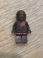 Ninjago NRG Cole without mask, replacement mask added.