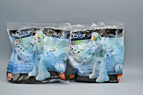 Lego (4042) Galidor Jens Polybag - McDonalds Happy Meal Toy #2 -Vintage Lot of 2
