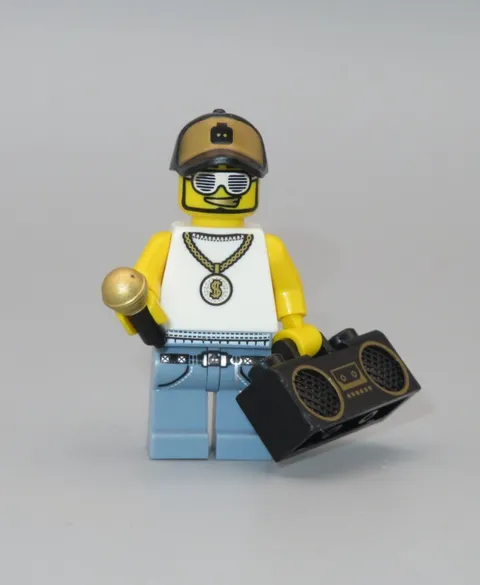 LEGO Rapper Singer Star boom box radio mic minifigure Collectible series 3 CMF