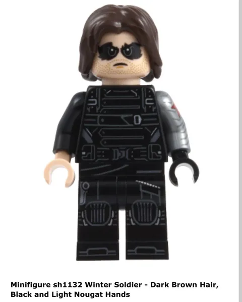 Lego 76354 Sh1132 Marvel Winter Soldier Minifigure BRAND NEW NEVER ASSEMBLED