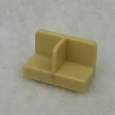 LEGO 93095 Tan Panel 1 x 2 x 1 with Rounded Corners and Center Divider (x1)