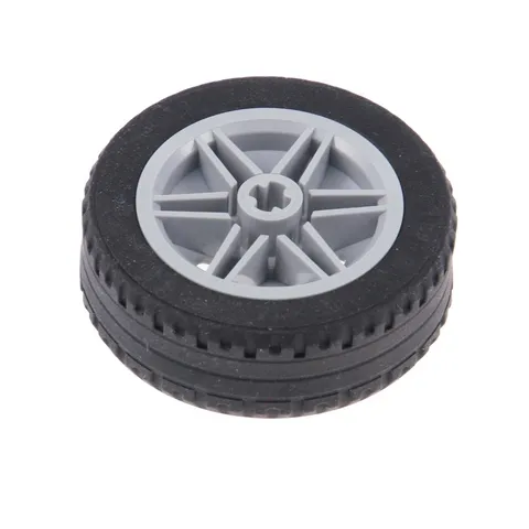 1x LEGO Technic Wheel Rim 43.2x14 Black 30x14 New Light Gray 56904c02