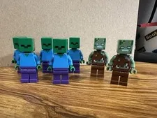 Lego Minecraft Zombie Minifigure Lot