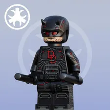 Lego Marvel - ChipChipCustom - Daredevil Reborn Demon, Black Minifigure