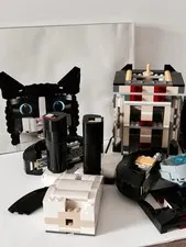 LEGO Ideas Tuxedo Cat 21349 Used Incomplete Set Most Pieces Present AS IS