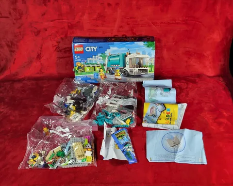 LEGO CITY Recycling Truck Set (60386) retired Sealed and Open Packs w/Box Manual