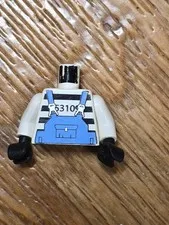 Lego Brickster Henchman Xtreme Stunts  Minifigure 6738 - Torso Only - Cracked