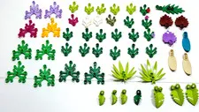 Lego Leaves 50pc Bulk Lot Plant Vegetation Palm Leaf Swordleaf Botanical Foliage