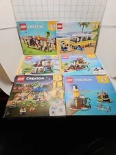 lego Creator 3 In 1  instruction manuals Only 6 Manual Lot
