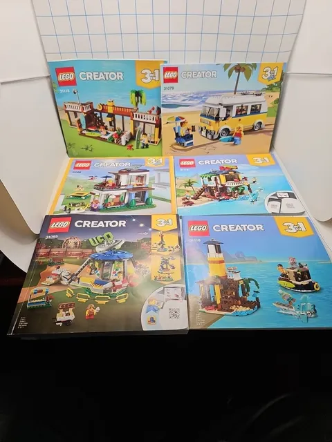 lego Creator 3 In 1  instruction manuals Only 6 Manual Lot