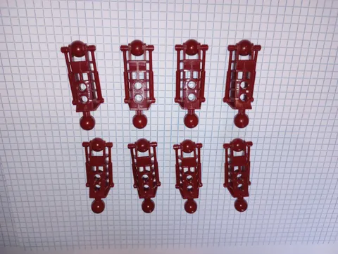8 Lego 47297 Dark Red Bionicle Toa Metru type Leg Lower Section Genuine Lego 8