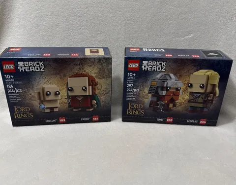 Lord Of The Rings LEGO Brickheadz (Legolas/Gimli & Frodo/Gollum) : 40751 & 40630