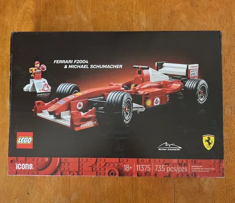 LEGO 11375 Icons FERRARI F2004 & Michael Schumacher  F1 Set SEALED (18+) 735 pcs