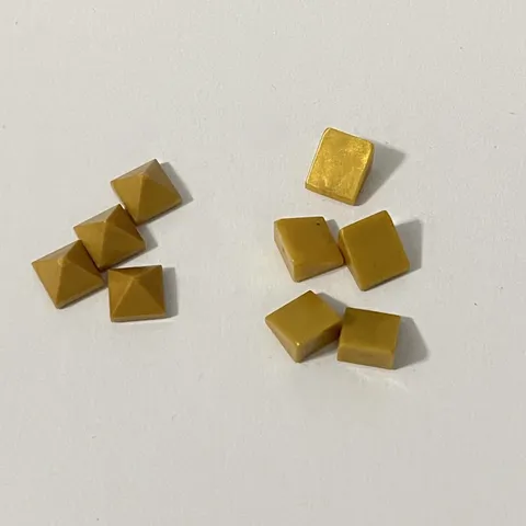 Lego 22388 35344 50746 54200 Gold Replacement Parts Pieces Lot of 9