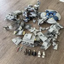LEGO Star Wars Partial Sets Lot 75042 75043 75055 Droid Gunship AT-AP Destroyer