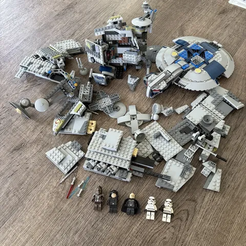 LEGO Star Wars Partial Sets Lot 75042 75043 75055 Droid Gunship AT-AP Destroyer