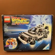 LEGO Back to the Future 21103 DeLorean Time Machine 401pcs, NEW (box Damaged)