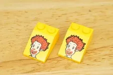 LEGO Character Blocks Ronald McDonald 1999 Happy Meal Promo 3298 Slope 30474px5
