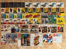 28x VINTAGE LEGO CATALOGUE BROCHURE 1970 1971 1972 1973 CATALOGUE LEAFLET (VG-EXC)