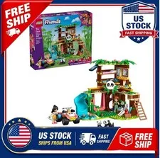 LEGO Friends Panda Sanctuary Animal Care Pretend Play Toy for Girls & Boys