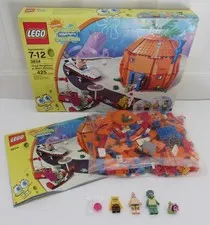 2009 LEGO SPONGEBOB SQUAREPANTS GOOD NEIGHBORS BIKINI BOTTOM 3834 100% COMPLETE!