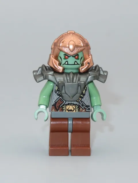 LEGO Castle Troll Warrior copper helmet and armor Fantasy Era minifigure 7037
