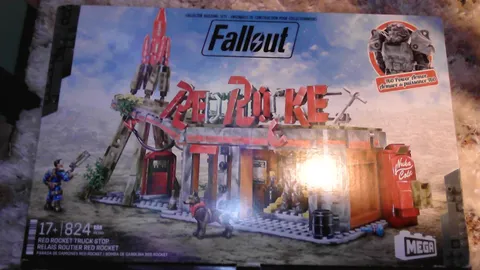 Collector Building Sets Fallout Red Rocket Truck Stop Relais 824pcs +17