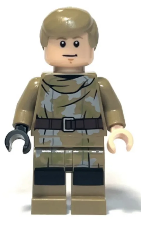 LEGO Star Wars: Sw1312 Luke Skywalker Endor Outfit with Green Lightsaber