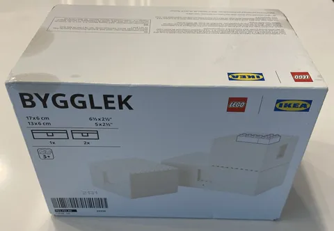 LEGO IKEA BYGGLEK - Boxes With Lid Set of 3 (703.721.86) - NEW/ SEALED BOX