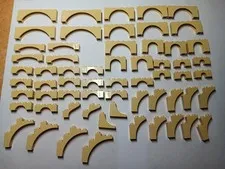 LEGO BULK LOT 60 TAN ARCH BRICKS 1X8X2 1X6X2 1X4 1X3 1X5X4 1X3X2 1X3X3 1X4X2 1X6