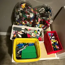 LEGO Bulk Lot Assorted Bricks & Pieces Multicolor Plastic Mixed Parts