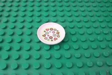 Duplo House Dish Plate White Food Hearts Candy Treats Desert