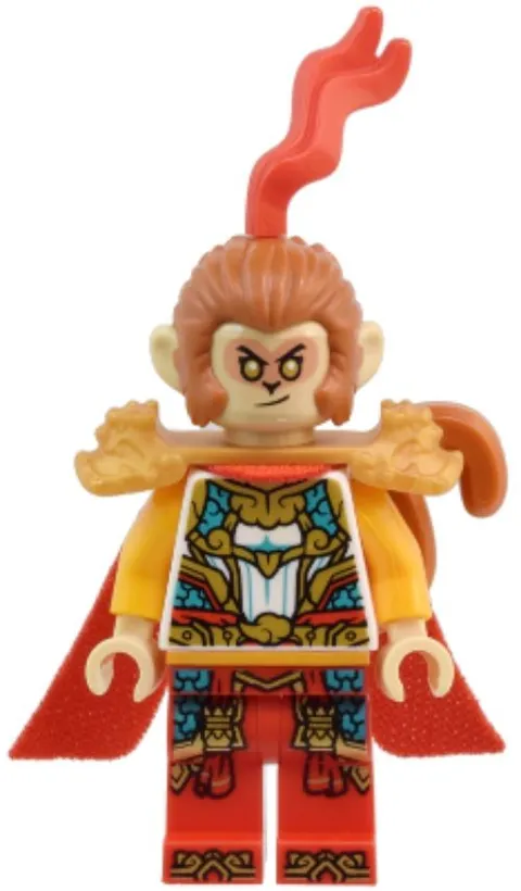LEGO® Minifig mk170 - Monkey King - Pearl Gold Shoulder Armor with Dragon Heads