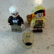 LEGO Disney Pixar Up Carl Fredricksen Russell & Dug Minifigure Lot