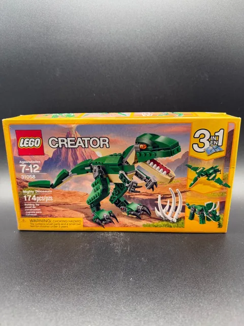 LEGO Creator 31058 Mighty Dinosaurs 3 in 1 T Rex Triceratops NEW Sealed Retired