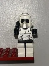 LEGO Scout Trooper Minifigure sw0005a Black Head 7956 8038 Star Wars CMF Lot HTF
