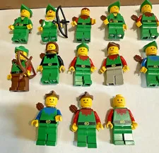 Lego 6071 Forestmen's Crossing Forestwoman Minifigures Only Lot 1990