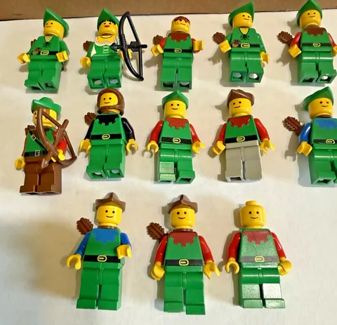 Lego 6071 Forestmen's Crossing Forestwoman Minifigures Only Lot 1990