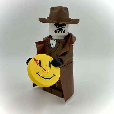 LEGO Rorschach Watchmen Custom Minifigure Brown Trench Coat & Hat