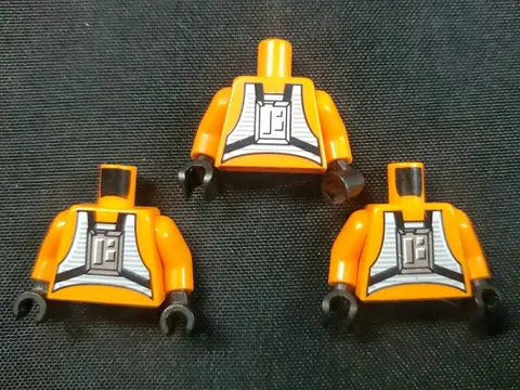 Star Wars LEGO Orange Torso Lot Rebel Pilot Pattern X-Wing Y-Wing See Pics R *
