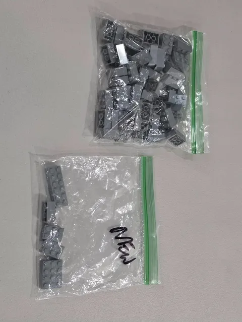 Lego Qty 68 - Dark Bluish Gray Bricks - 3002 2x3 MOC